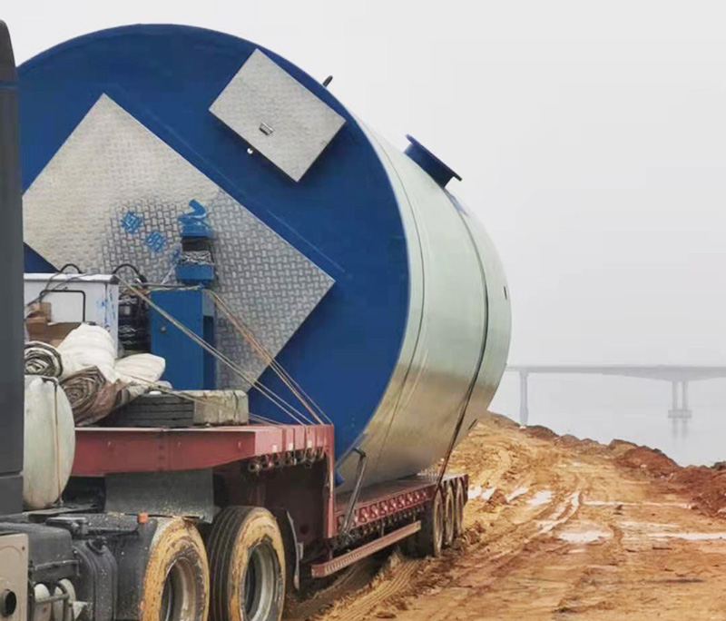 綠色環保的玻璃鋼防腐一體化泵站